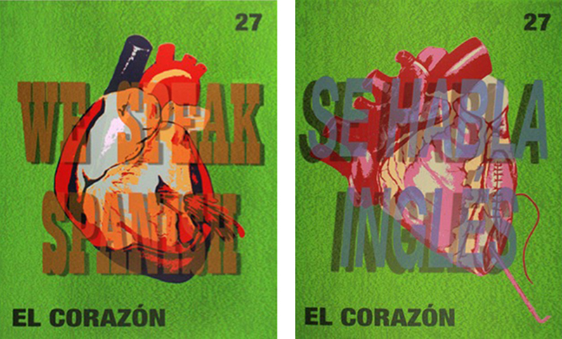 "El Corazón That Speaks Spanish" and "The Heart Que Habla Inglés"
