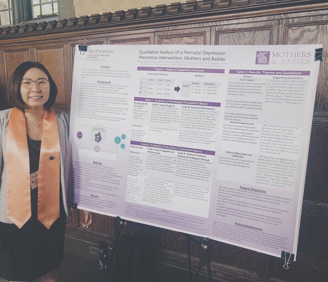 Hee Jin Park with Capstone Poster