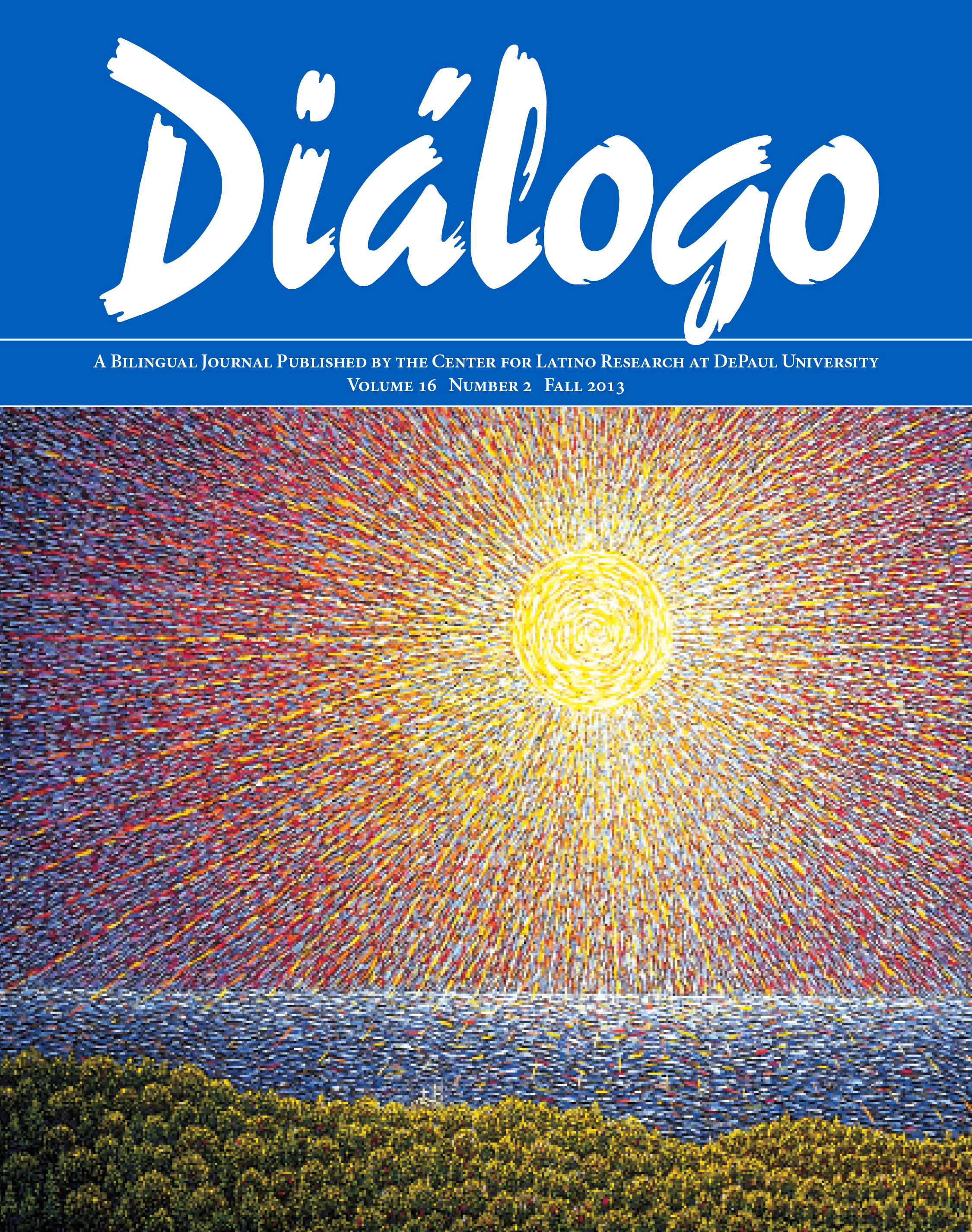 Cover of Diálogo's fall 2013 issue