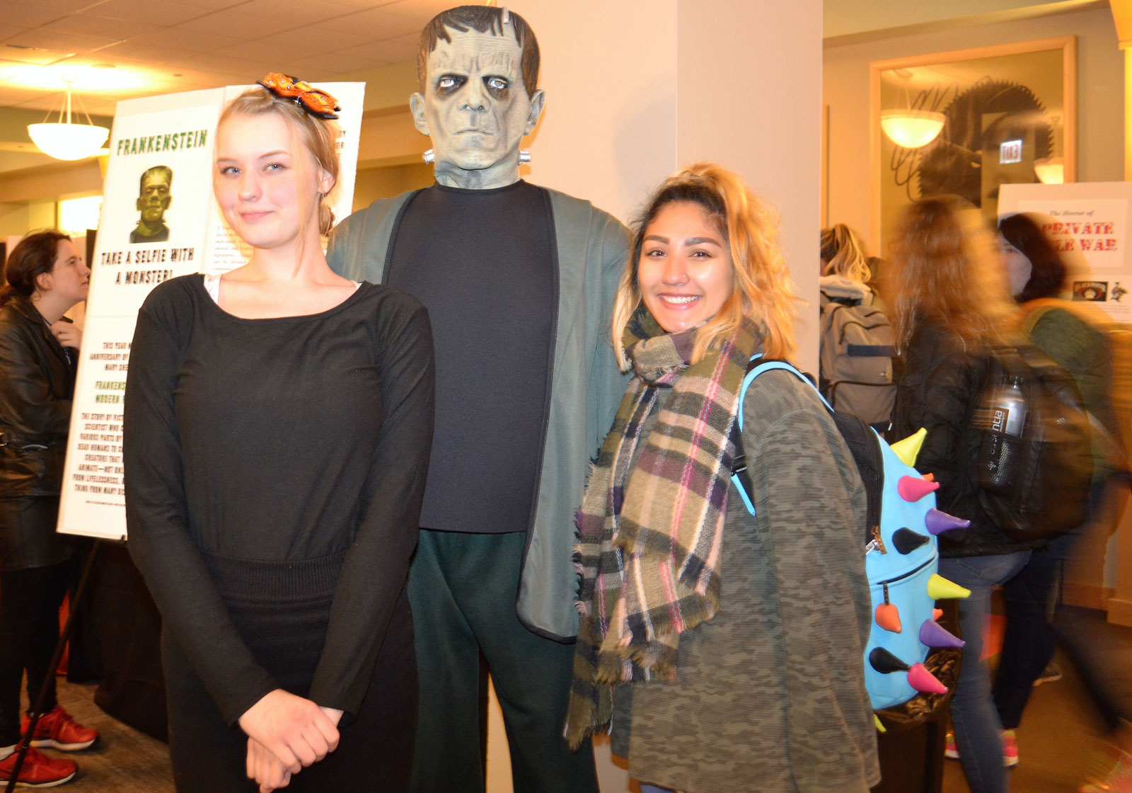 Students with Frankenstein