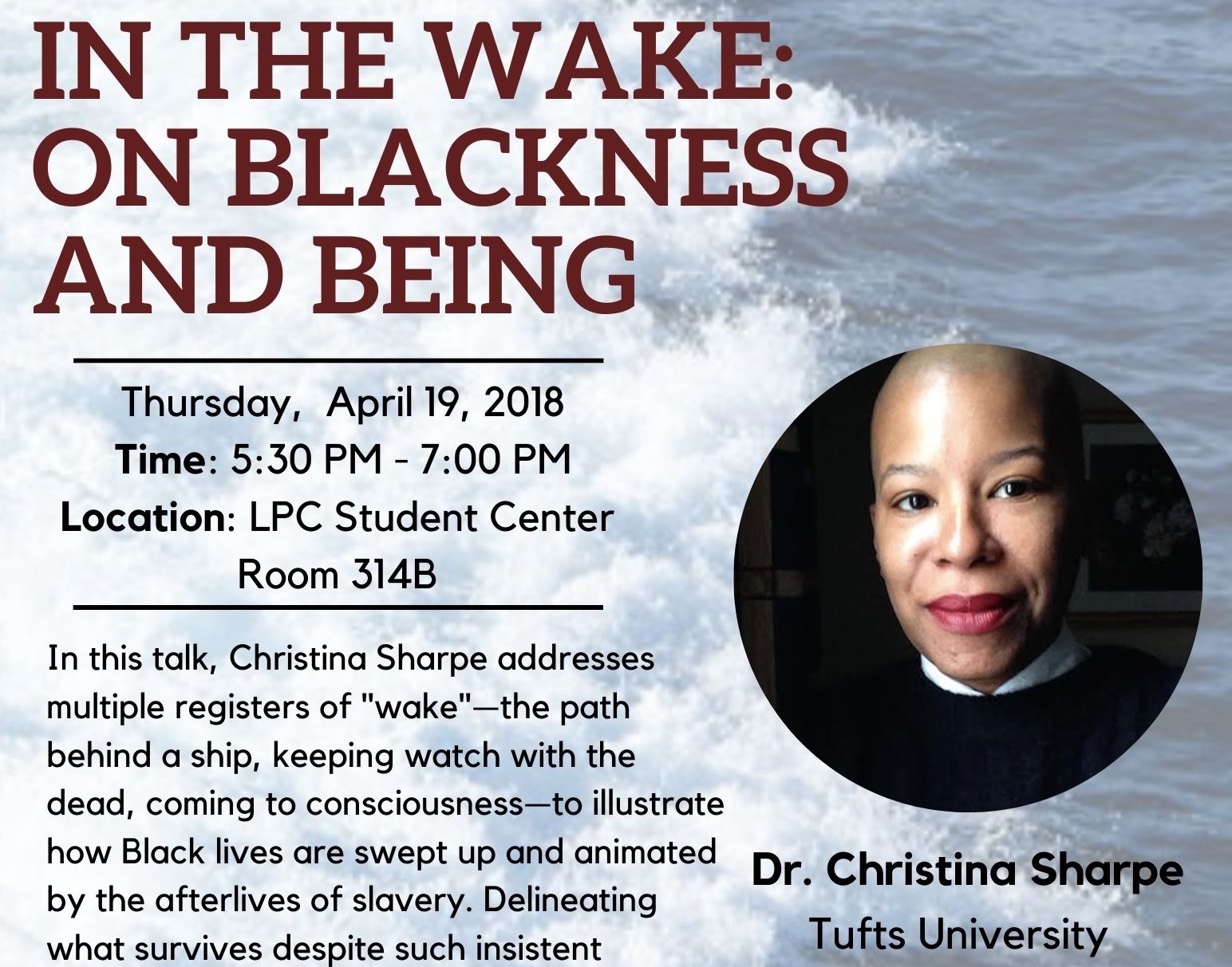 In the Wake on Blackness and Being