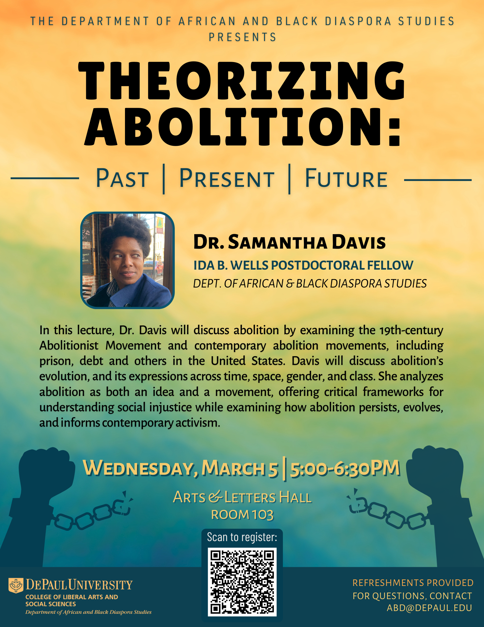 Flyer for Theorizing Abolition