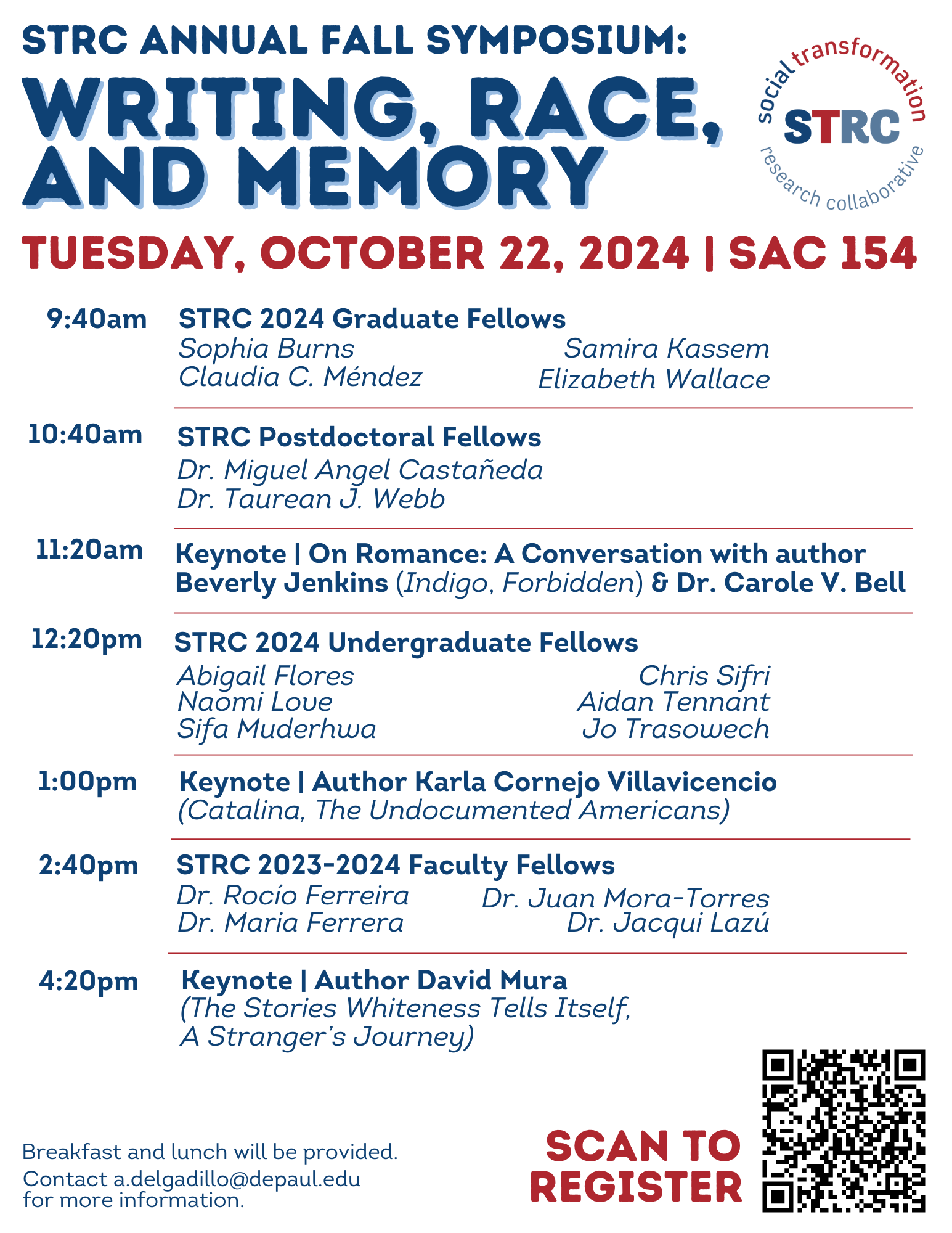 STRC Fall Symposium 2024 flyer