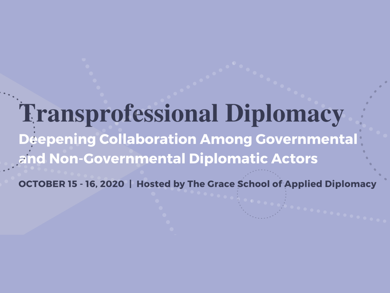 Transprofessional Diplomacy conference announcement