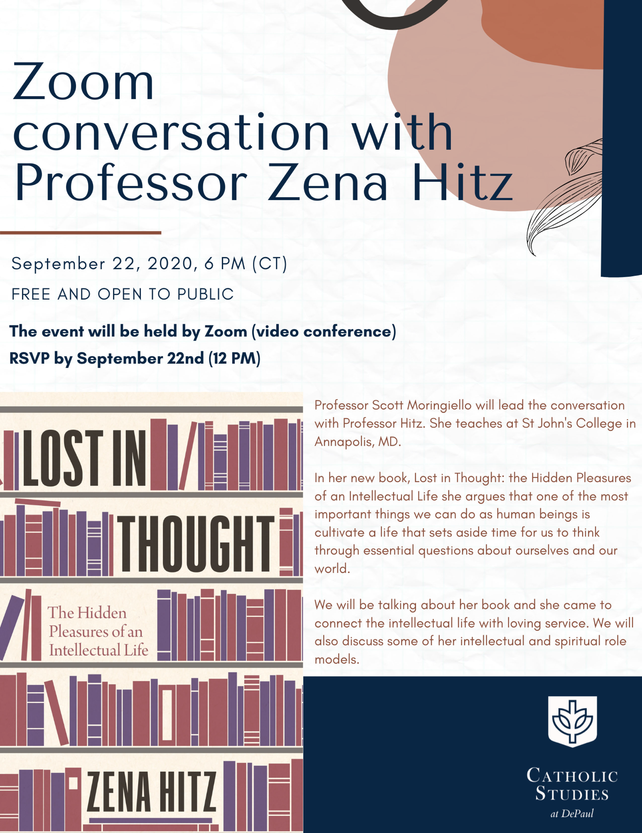 A Zoom Conversation with Zena Hitz