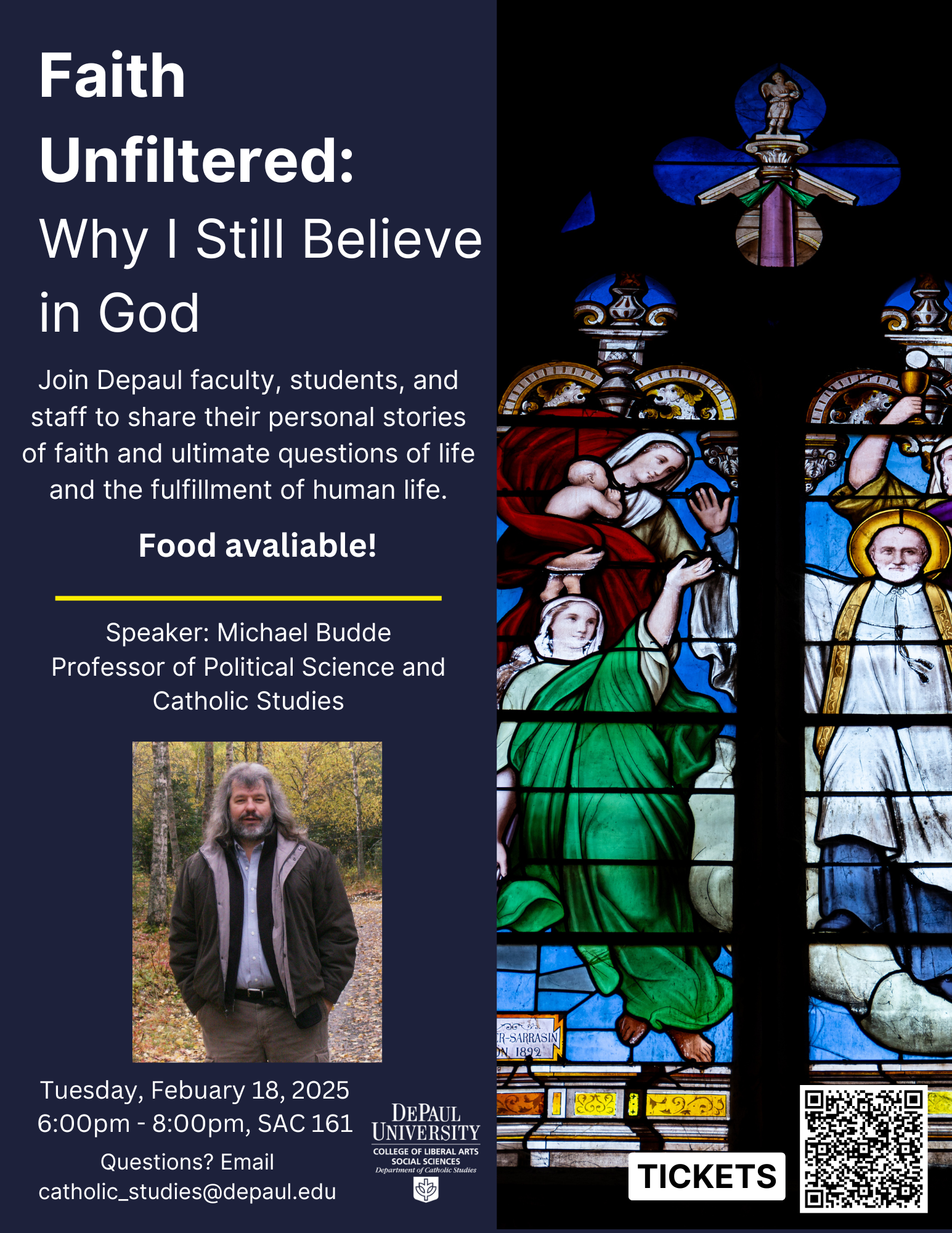 Faith Unfiltered with speaker Michael Budde