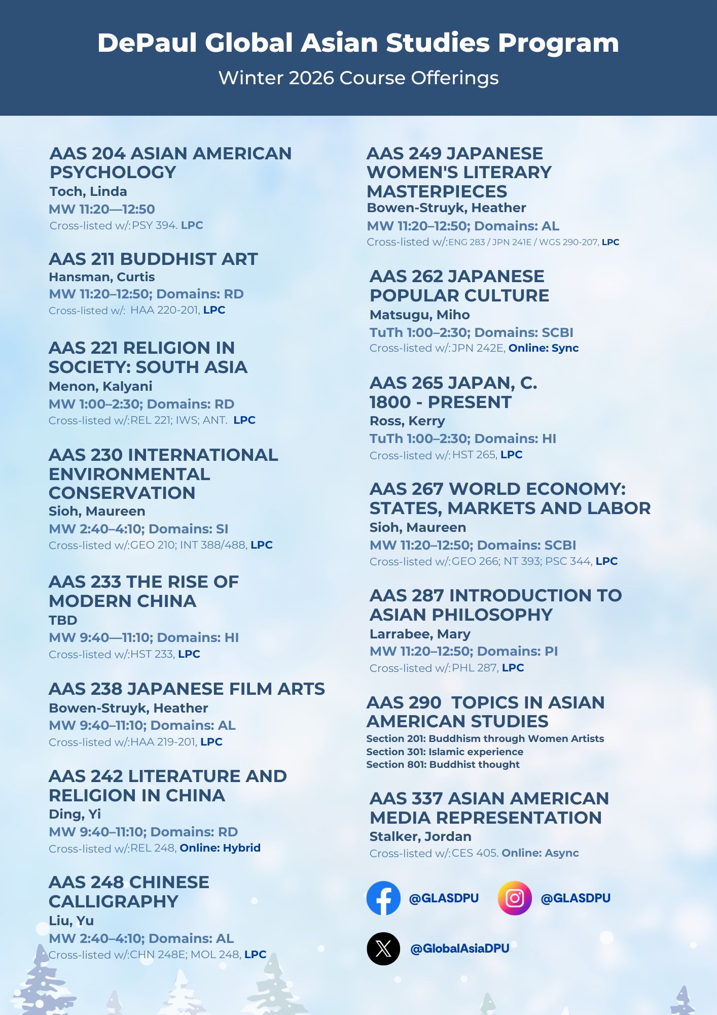 WQ26 Course Offerings Flyer