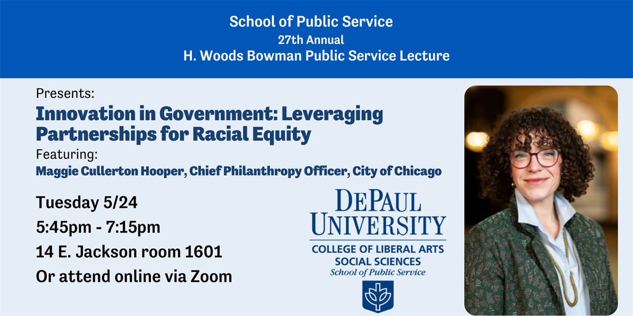 Flyer for H. Woods Bowman Annual Lecture