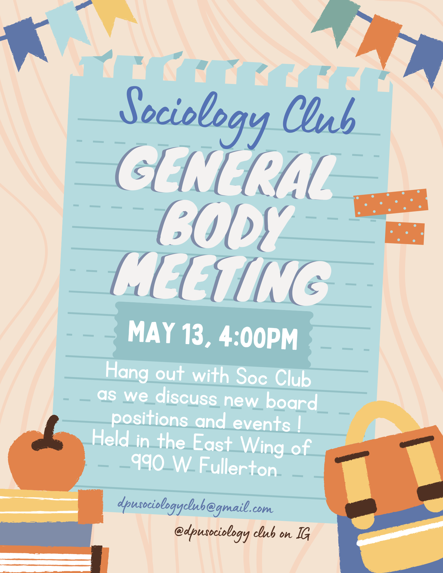 May 13 Sociology Club