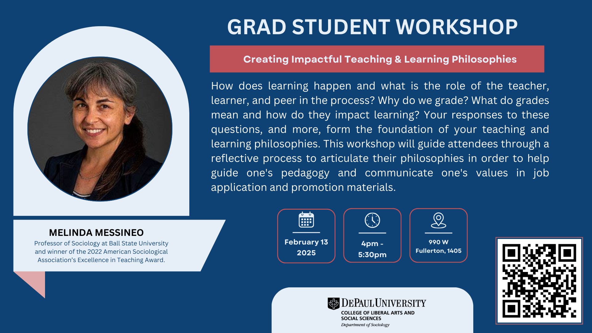 Graduate Student Workshop: Melinda Messineo