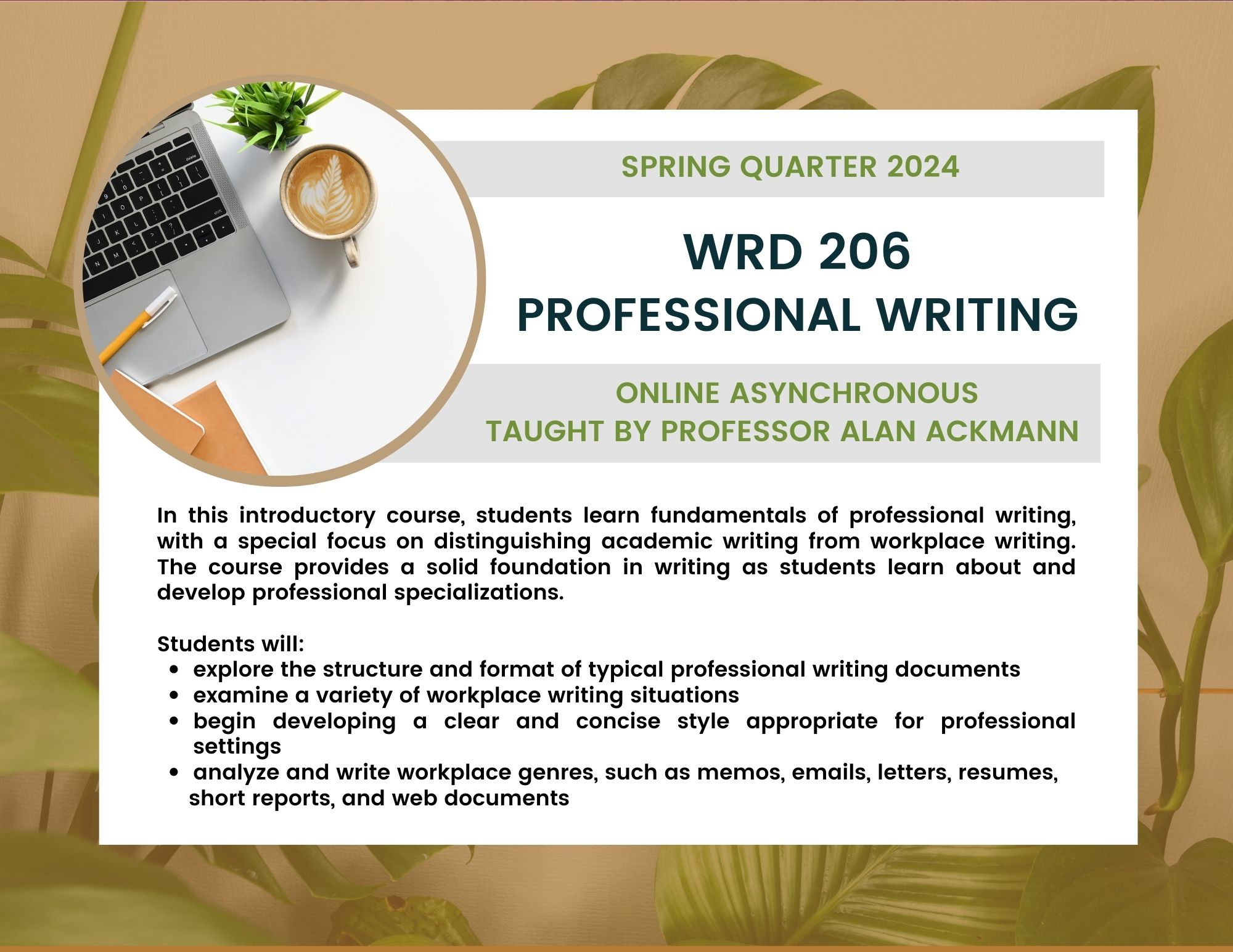 WRD 206: Professional Writing