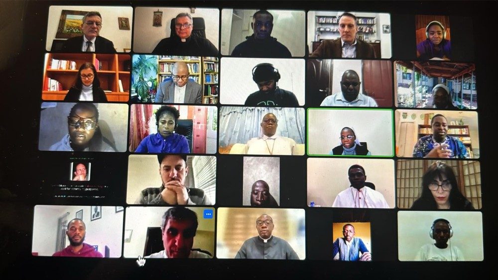 Various people on zoom call