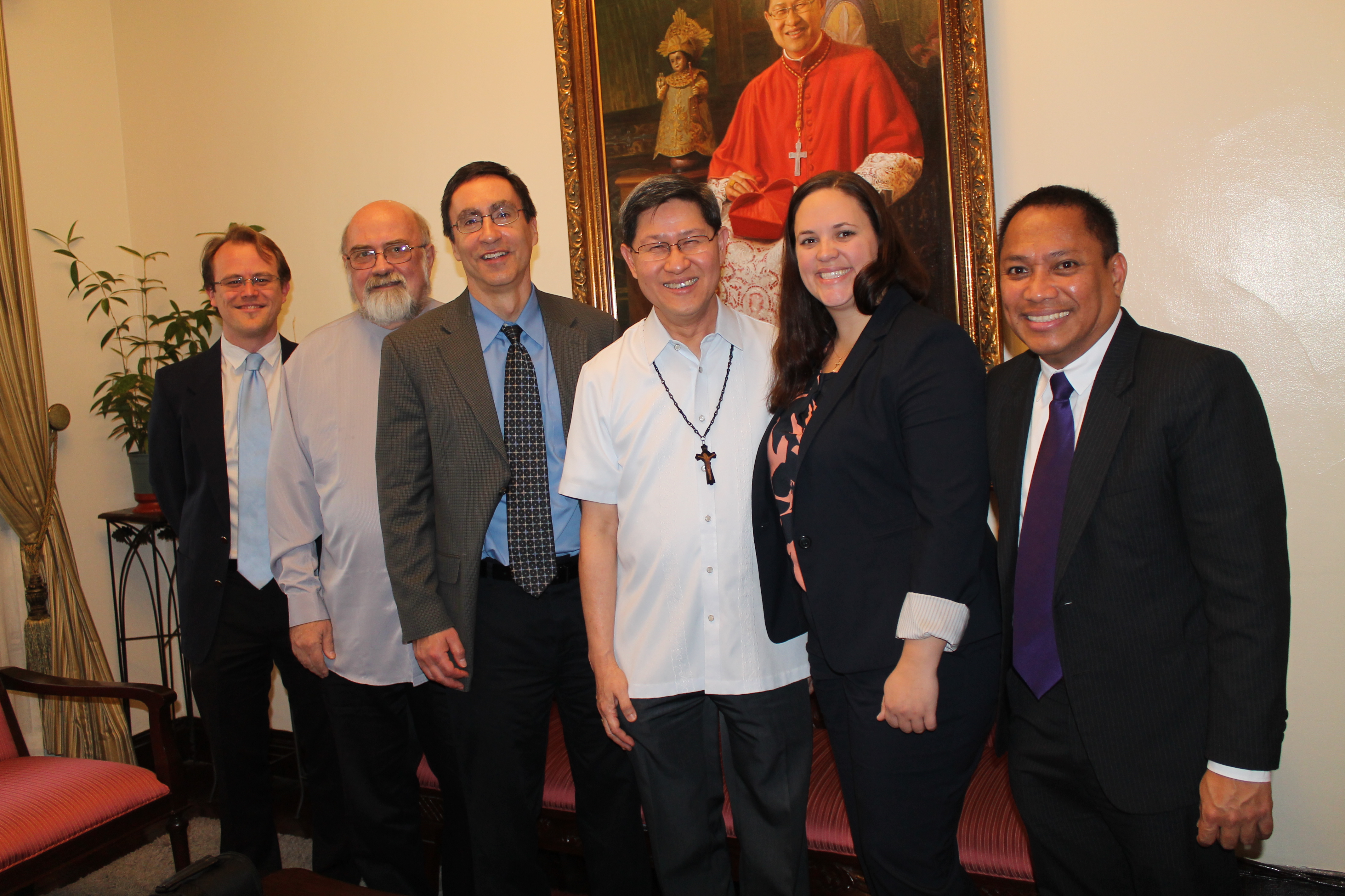 With Cardinal Tagle (Manila, 2014)