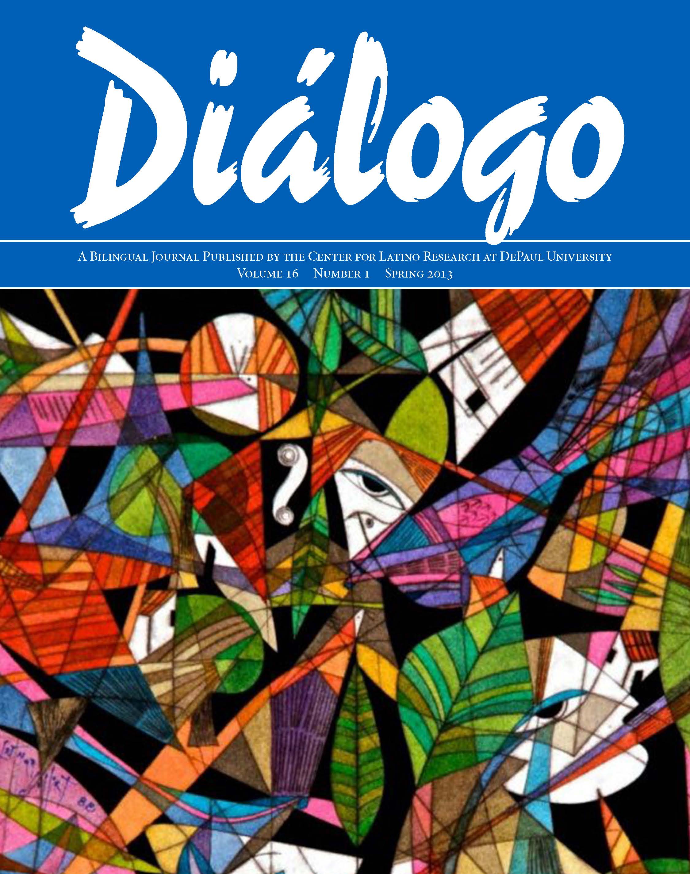 Cover of Diálogo's spring 2013 issue