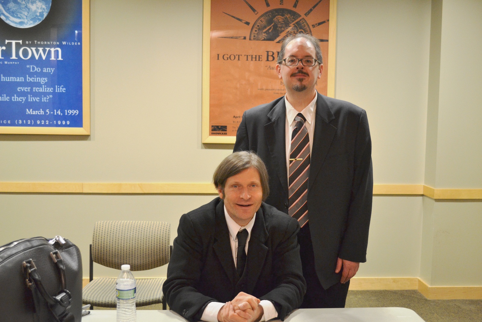 Crispin Glover and H. Peter Steeves
